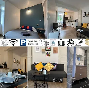 Apartment Tabi ,modern Chic Vs Free Parking,wifi,draps, Thiers